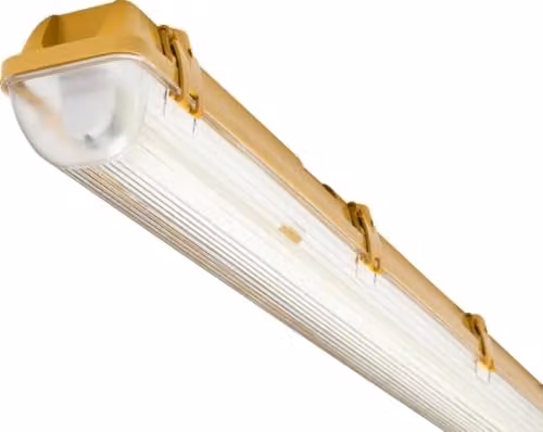 Netlighting 5ft Single HF Non-Corrosive Fluorescent Fitting 110V IP65 1x58W in Yellow – 1