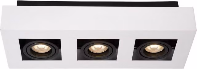 Lucide Xirax Dimmable Adjustable LED Ceiling Spotlight, White, GU10 – 3