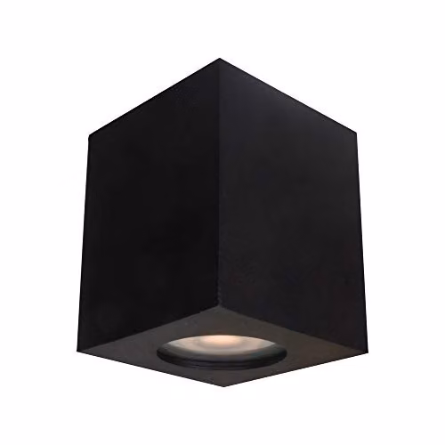Netlighting Modern Black Surface Mounted Cube Downlight, GU10, IP44 – 1