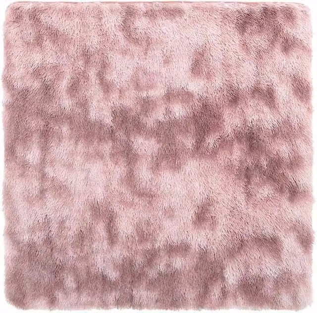 Berkfield Home NAVARRA Shaggy High Pile Rug, Dusty Pink, W/D: 200 x 200 cm