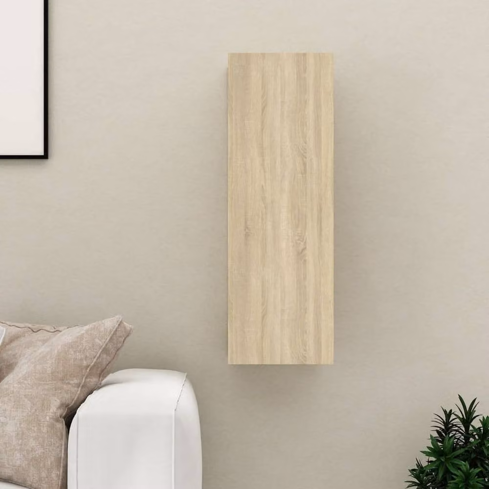 Berkfield Home TV Cabinet in Sonoma Oak, Beige, W/D/H: 30.5 x 30.0 x 90.0 cm – 1
