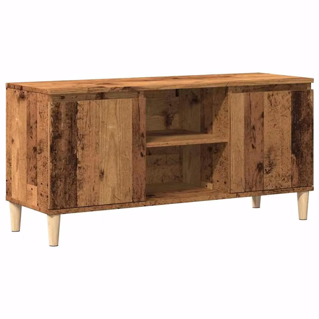 Berkfield Home Rustic Old Wood TV Cabinet in Brown, W/D/H: 102 x 35 x 50 cm – 2