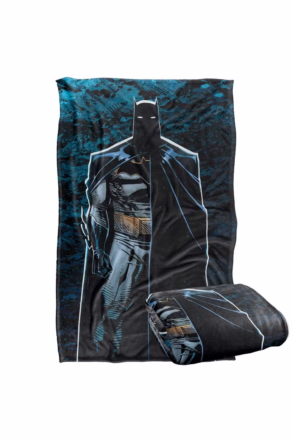 Warner Bros. Batman Batcave Silhouette Super Soft Silky Touch Throw Blanket, Multicolour, Large – 2