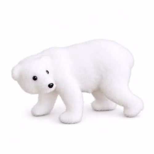 Samuel ALEXANDER White Flocked Polar Bear Christmas Tabletop Decoration – 2