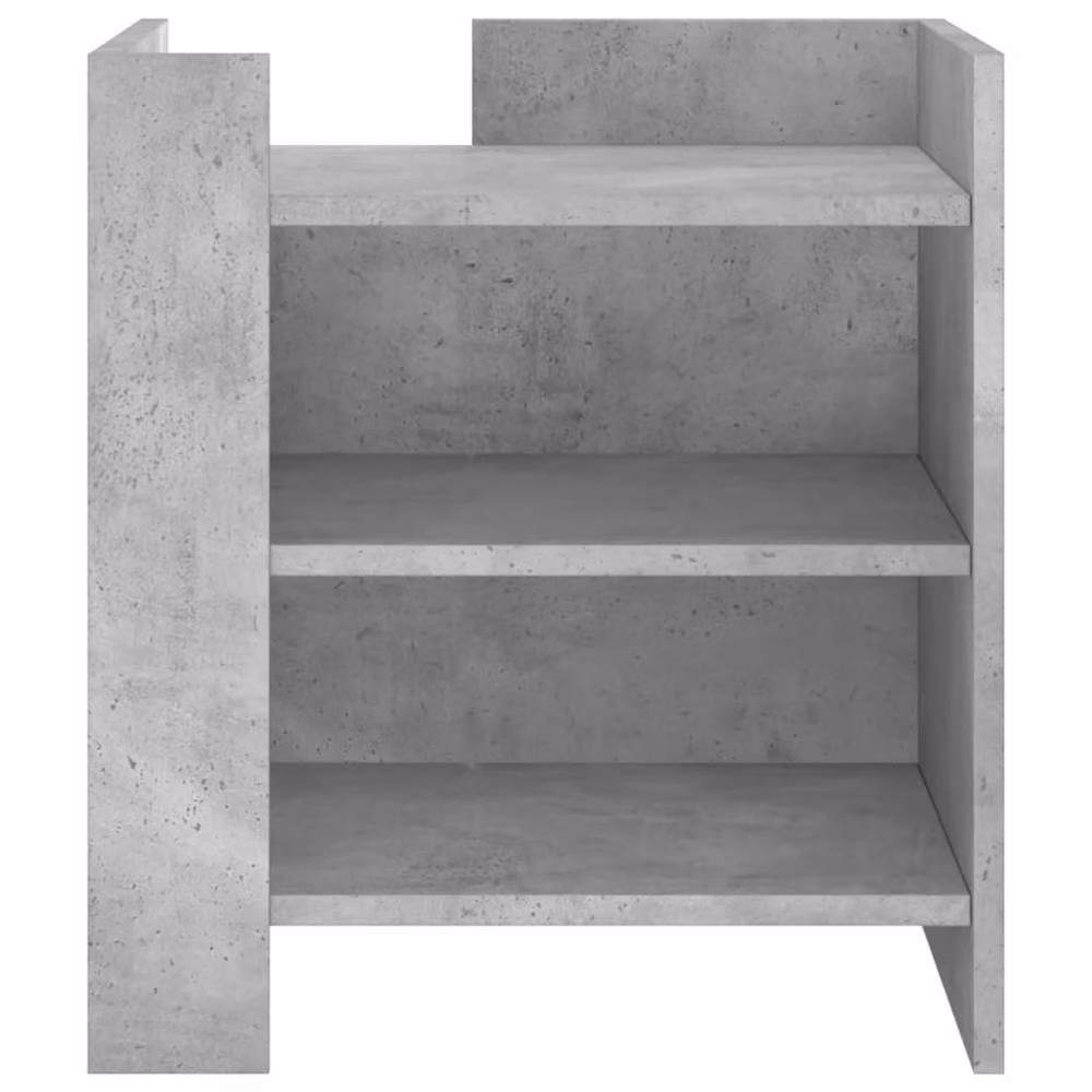 Berkfield Home Decorative Bedside Cabinet in Concrete Grey, W/D/H: 45 x 50 x 50 cm – 2