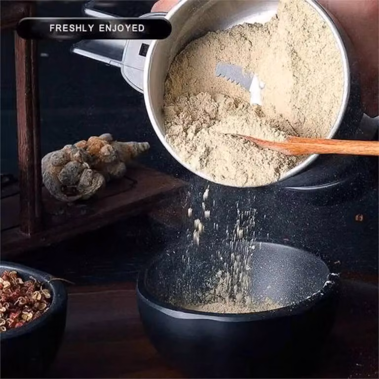 Nordara Kitchen High Speed Electric Grain Grinder and Cereal Mill in Black