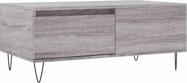 Berkfield Home Grey Sonoma Coffee Table, W/D/H: 90 x 50 x 36.5 cm – 1