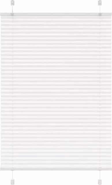 Berkfield Home Single Pleat Polyester Blind in White, W: 94.4 cm, H: 100 cm