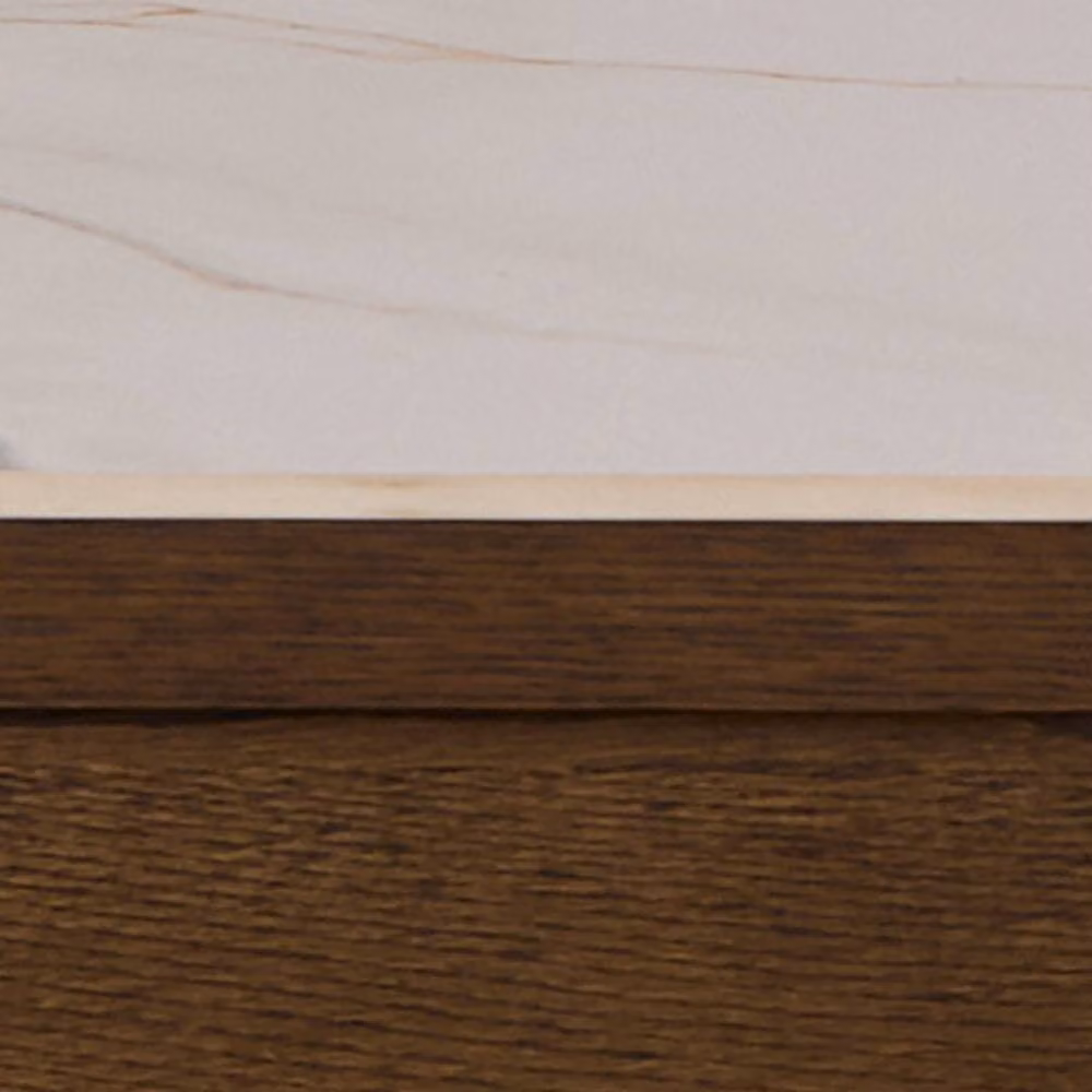 Wyld Haus Cork Rectangular Dining Table with Beige Matt Ceramic Top and Oak Veneer Base, W: 180 cm, D: 90 cm, H: 75 cm – 4