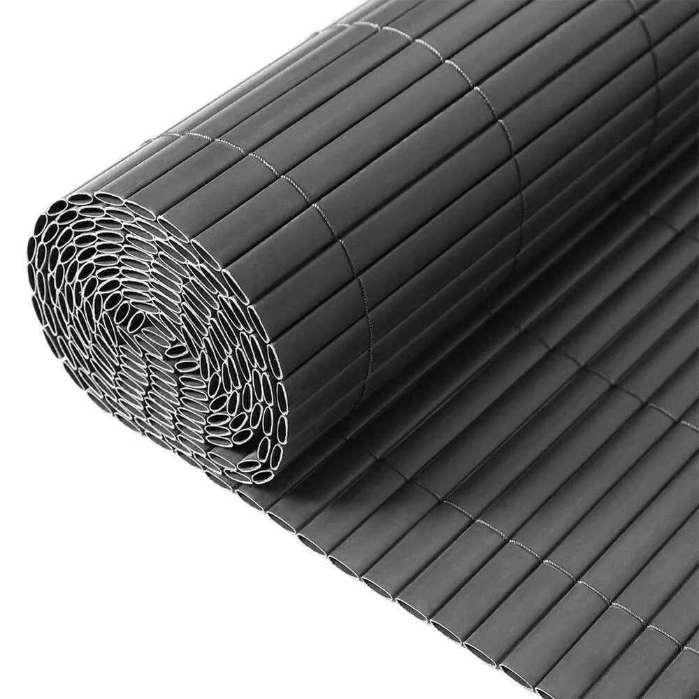 SPETLEK Dark Grey PVC Woven Bamboo Garden Privacy Fence Strip, W/H: 100 x 60 cm – 3