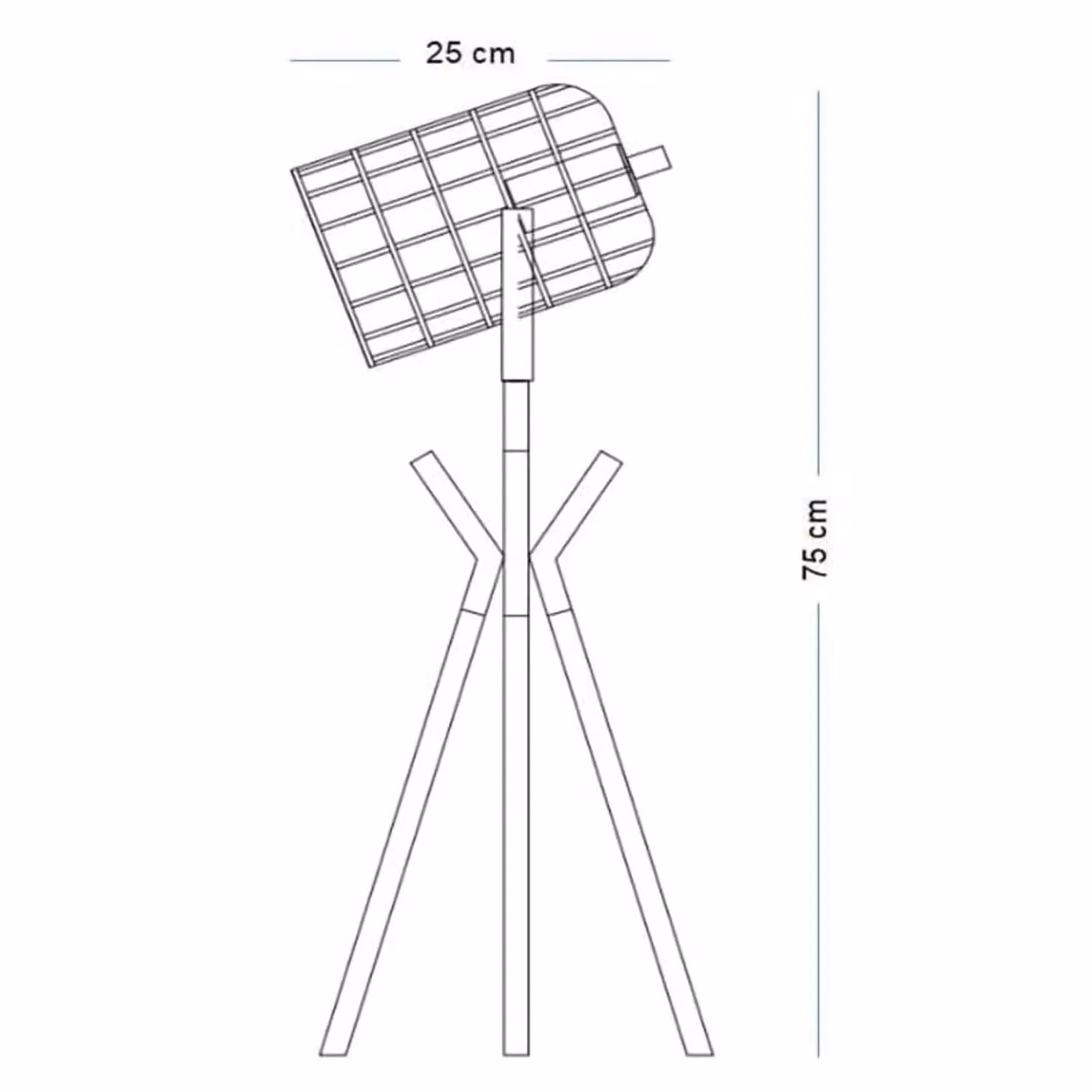 K LIVING Fulton Industrial Metal Tripod Table Lamp in Copper and Black – 2