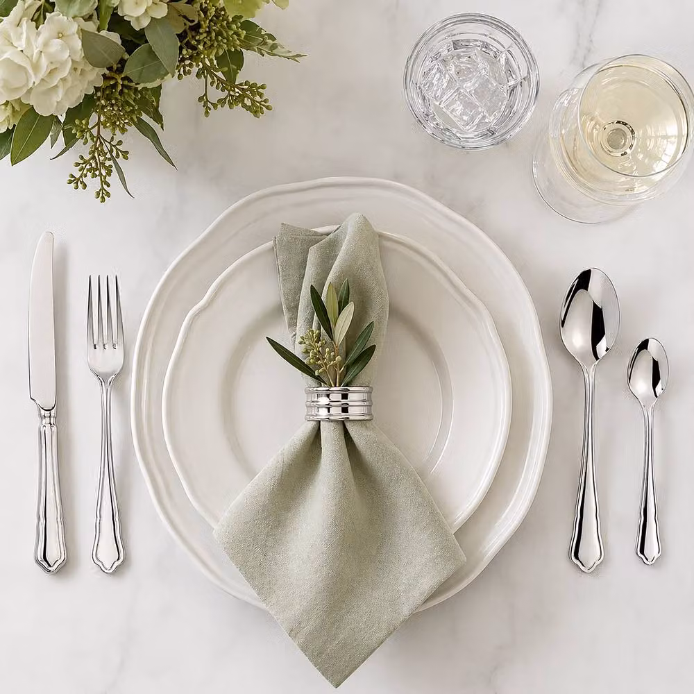 Anchor Dubarry 16-Piece Polished Stainless Steel Cutlery Set in Metallic Silver with Case – 2