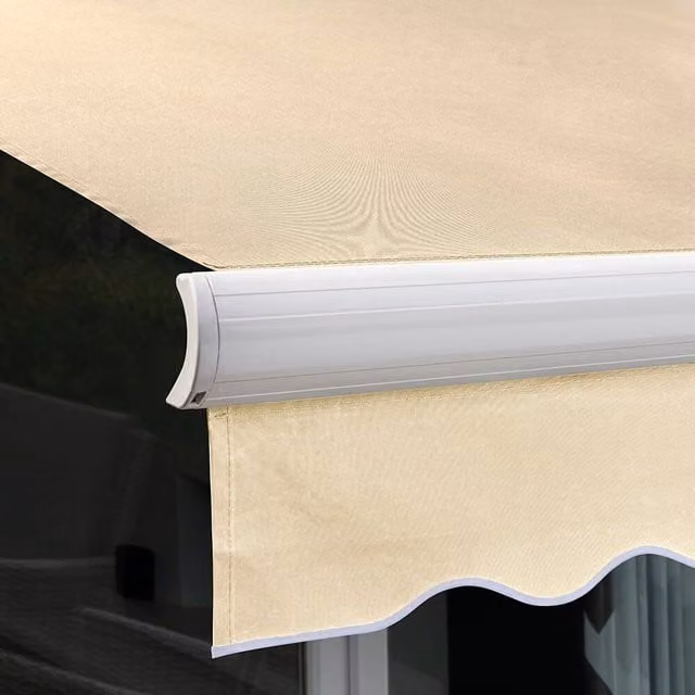Primrose Full Cassette Electric Patio Awning with 3.5m Canopy in Ivory