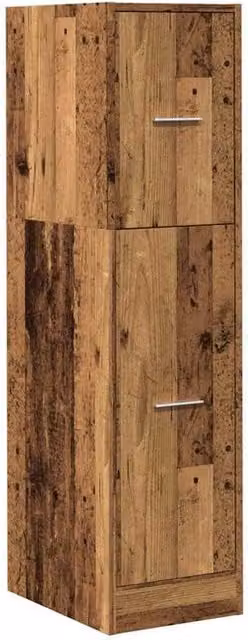 Berkfield Home Elegant Apothecary Cabinet in Old Wood Brown, W/D/H: 30 x 41 x 118 cm – 1