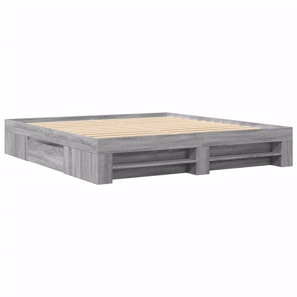 Berkfield Home Sonoma Super King Bed Frame with Drawers, Grey, W/D/H: 180 x 200 cm – 3