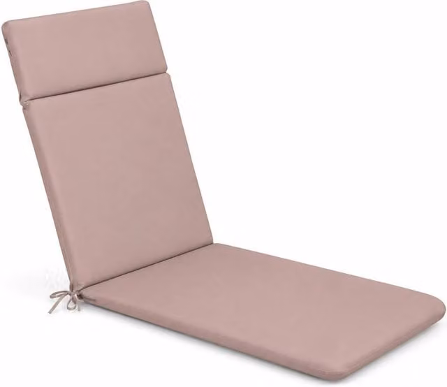 Glendale Garden & Leisure Ltd UV-Resistant Polyester Lounger Cushion in Beige
