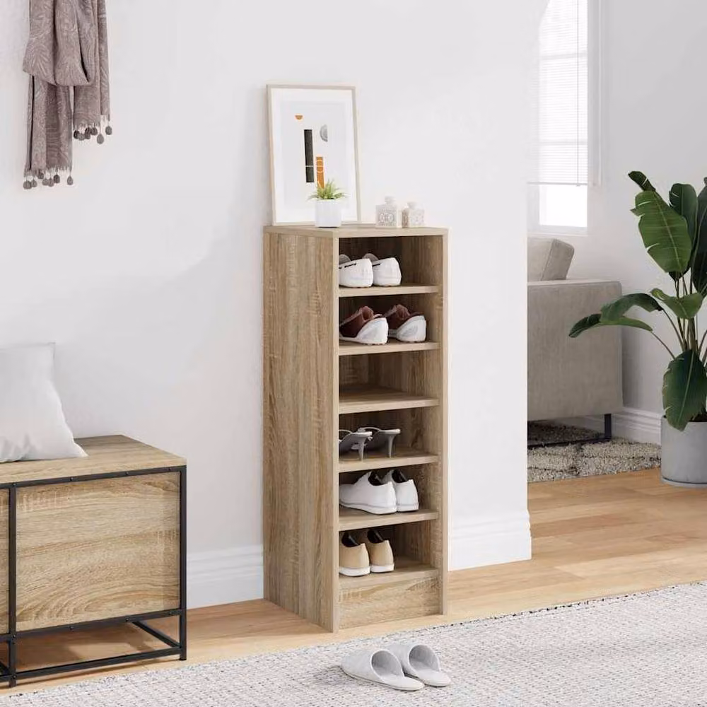 Berkfield Home Sonoma Oak Shoe Cabinet, Brown, W/D/H: 31.5 x 35 x 90 cm – 2