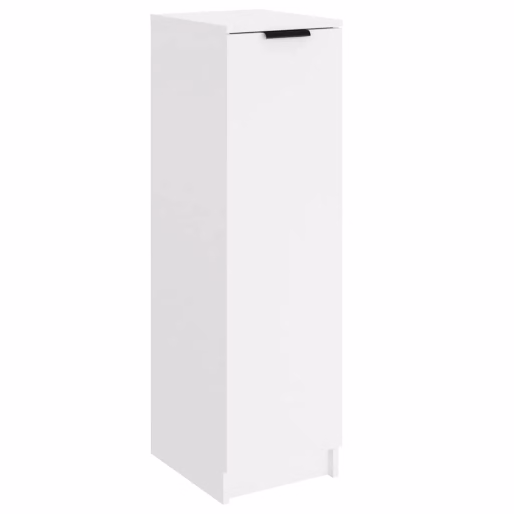 Berkfield Home White Wall Mounted Shoe Cabinet with Hinged Doors, W/D/H: 30 x 35 x 100 cm – 2