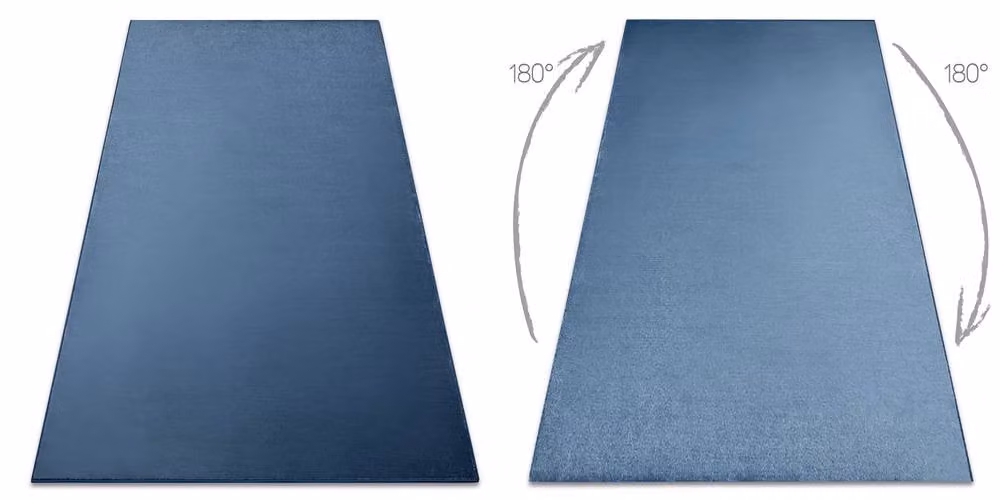 RugsX Fitted Seduction Blue Rectangular Polyamide Rug W: 150 cm, D: 200 cm – 2