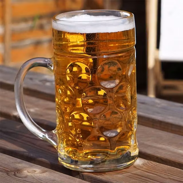 Rink Drink Transparent Glass Beer Glass, 1.18 l