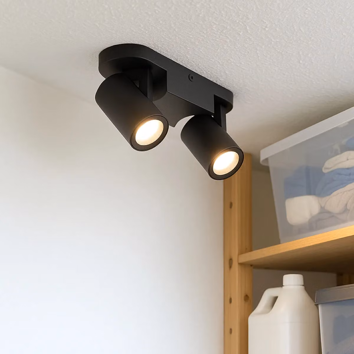 CGC Lighting Carla Modern Cylinder Ceiling Spotlights in Black – 4