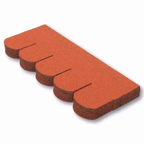 Novecrafto Heavy Duty Red Fish Scale Asphalt Roof Shingles, 25 Pieces, 3 sqm, W: 80 cm, H: 31.5 cm – 6