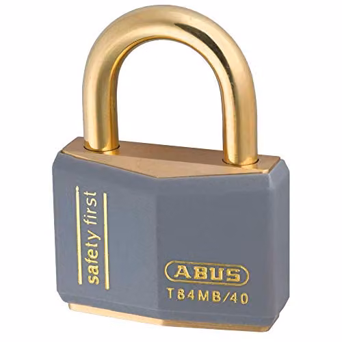 ABUS Grey Solid Brass Padlock with Key