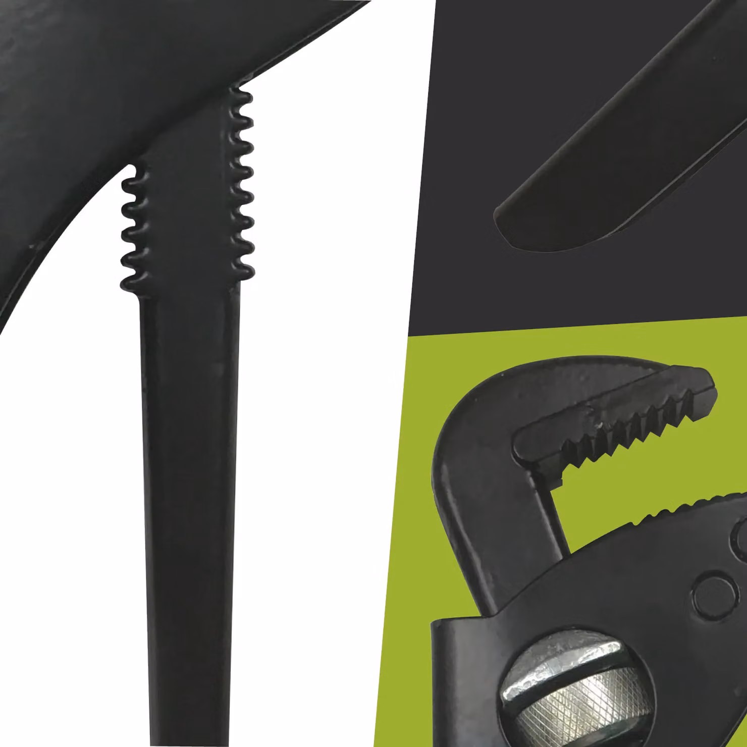 Pegdev 9 inch Thumb Turn Pattern Pipe Wrench in Black – 3