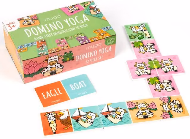 Myga Kids Domino Yoga Multicolour Animal Dexterity Game