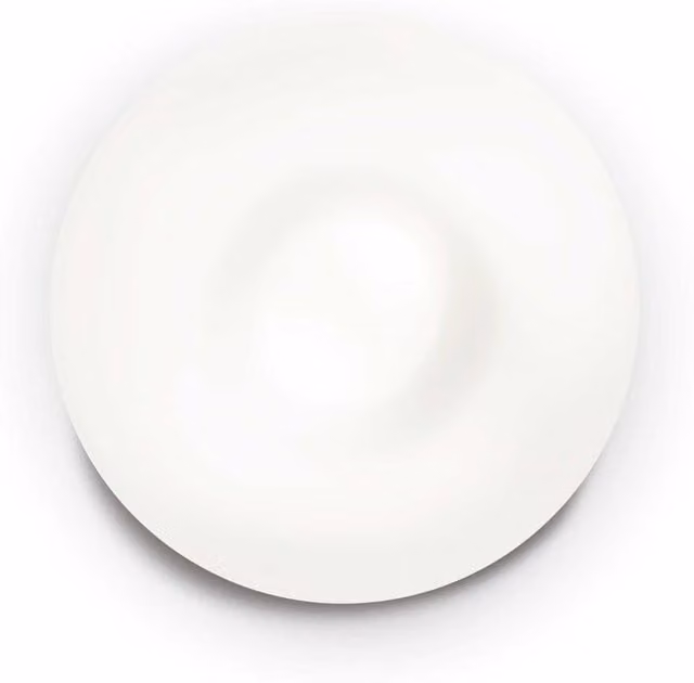 Ideal Lux Glory 2 Light Round Glass Ceiling Flush Light in White