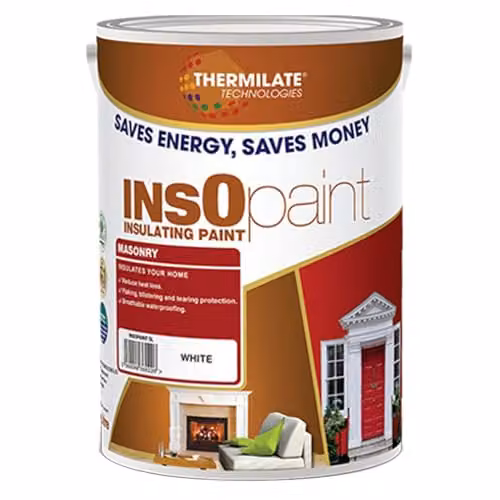 Thermilate Technologies Exterior Masonry Paint, Matt White, 5L