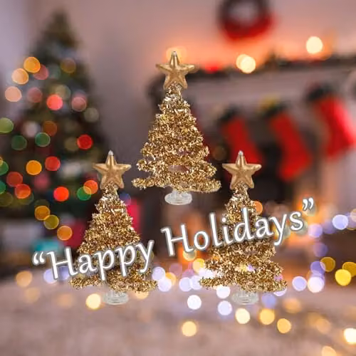 VFM e-Store Gold Glass Christmas Tree Star Decoration, H: 29 cm x W: 15 cm – 3