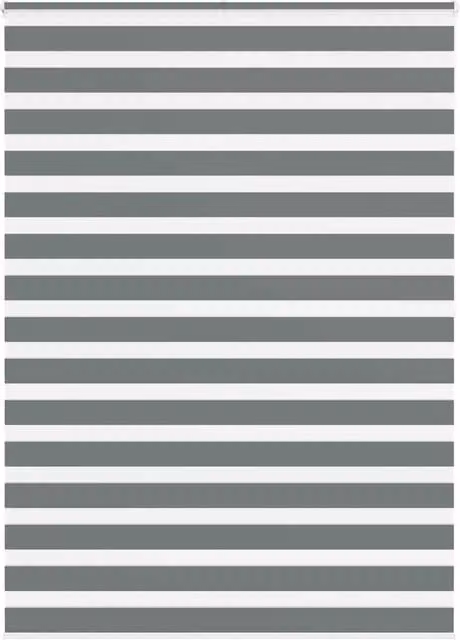 Berkfield Home Zebra Day and Night Blind in Grey Polyester, W: 165 cm, H: 200 cm