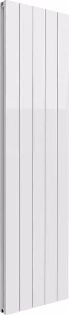 Bathroom Kingdom Casina White Double Flat Panel Vertical Aluminium Radiator W: 47 cm, H: 180 cm