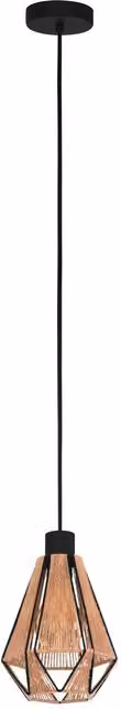 Eglo ADWICKLE Modern Metal Suspended Pendant Light in Black