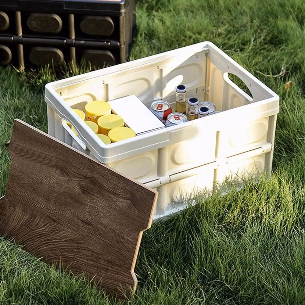 FORGEVIO Collapsible Storage Box and Camping Table in White – 2