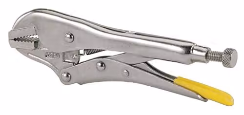 Stanley Silver Straight Jaw Locking Pliers