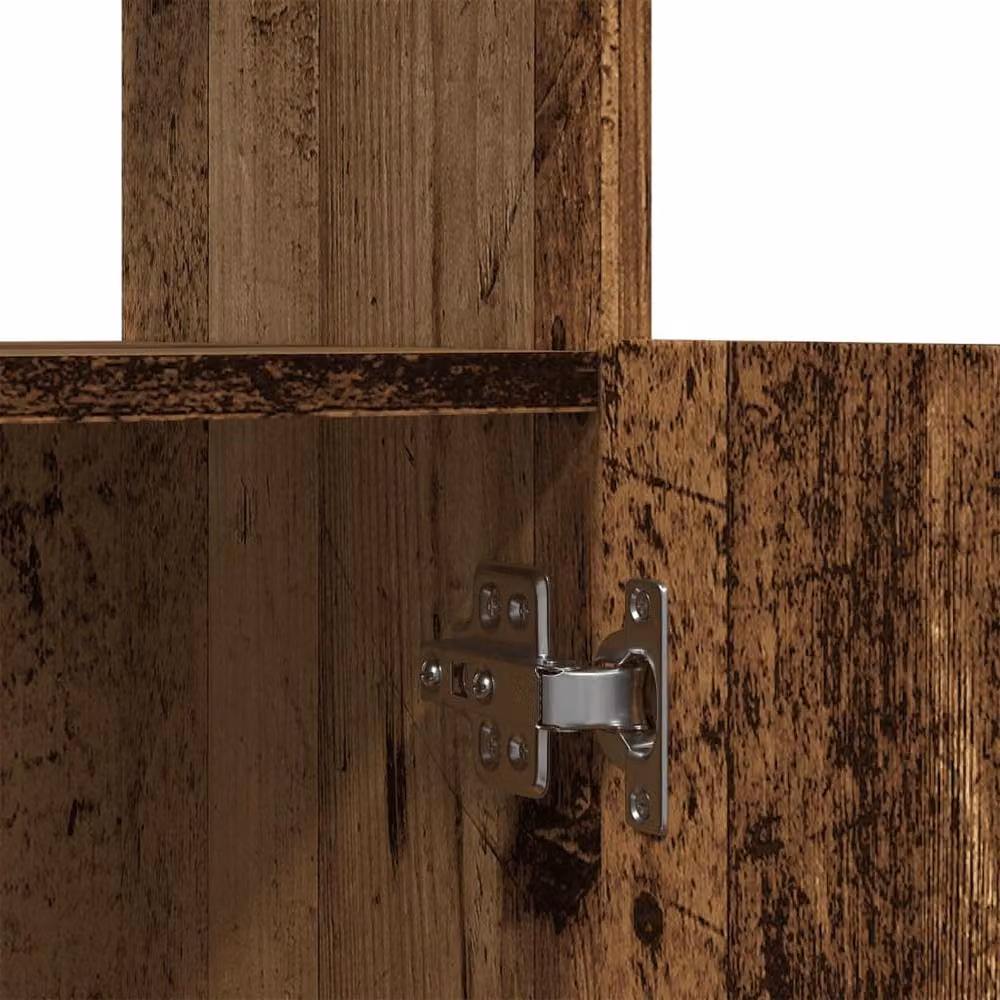 Berkfield Home Old Wood Highboard in Brown, W/D/H: 63 x 33 x 100 cm – 4
