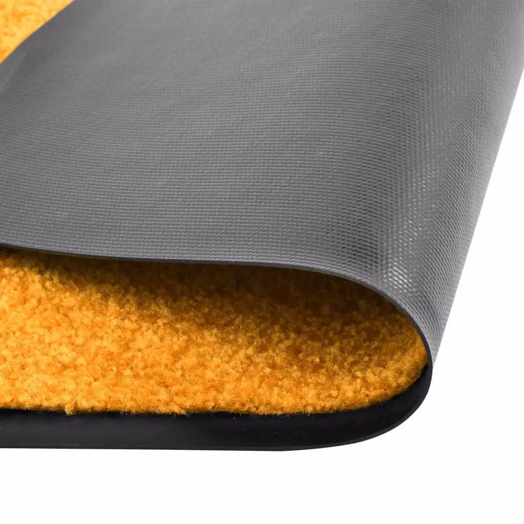 Berkfield Home Washable Non-Slip Orange Doormat W: 60 cm, L: 180 cm – 2