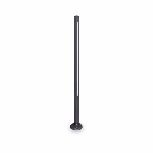 Netlighting Jedi LED Outdoor Bollard Floor Lamp, Anthracite/Black, 3000K Warm White, IP65, Height: 80 cm