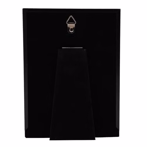 Widdop and Co Modern Rectangular Single Tabletop Photo Frame in Black or Silver, 10 x 15 cm – 6