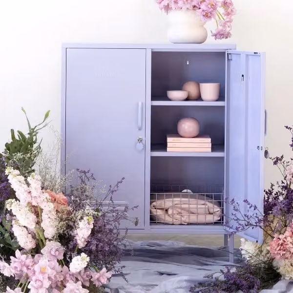 Mustard Made The Midi Storage Locker in Lilac Purple, W/D/H: 40 x 40 x 111 cm – 2
