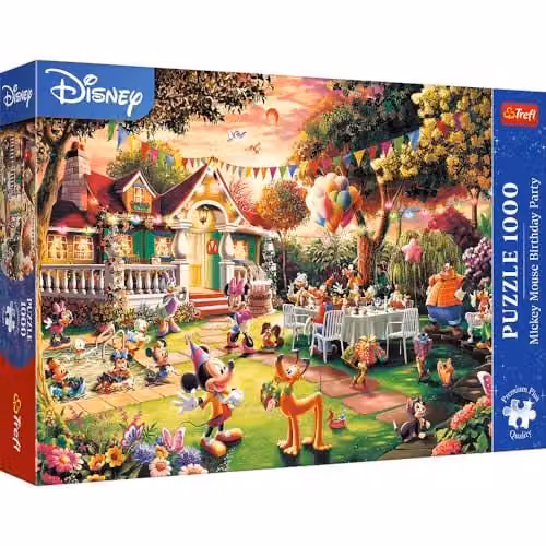 Trefl Mickey Mouse Birthday Party Disney Jigsaw Puzzle, 1000 Pieces, Multicolour – 2