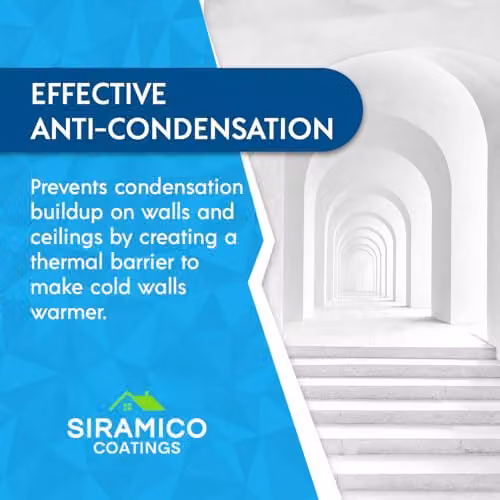 SIRAMICO COATINGS Anti-Condensation Masonry Paint, Matt White, 1 l – 2