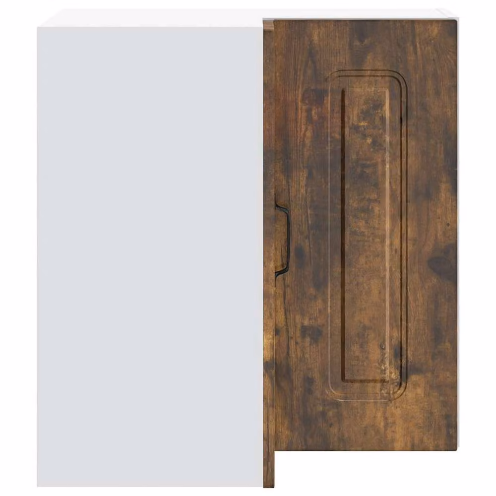 Berkfield Home Kalmar Kitchen Wall Corner Cabinet in Smoked Oak Brown, W/D/H: 60.0 x 57.0 x 57.0 cm – 4