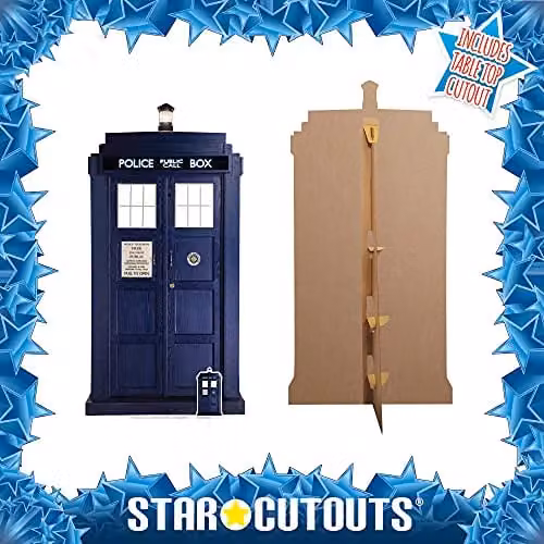 Star Cutouts SC195 Doctor Who TARDIS Large 2/3 Size Cardboard Cutout in Blue – 4