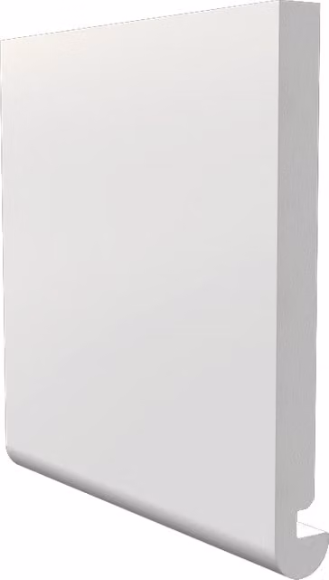 Freefoam White Bullnose Fascia Board, H: 40.5 cm, Thickness: 1.8 cm, Length: 1.8 m
