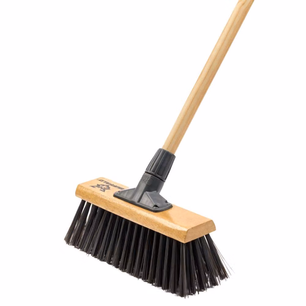 Buffalo 13 inch Stiff PVC Scavenger Broom Head in Black and Multicolour – 3