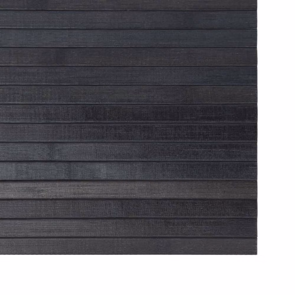 Berkfield Home Rectangular Bamboo Rug in Dark Grey, W: 70 cm, L: 100 cm – 4