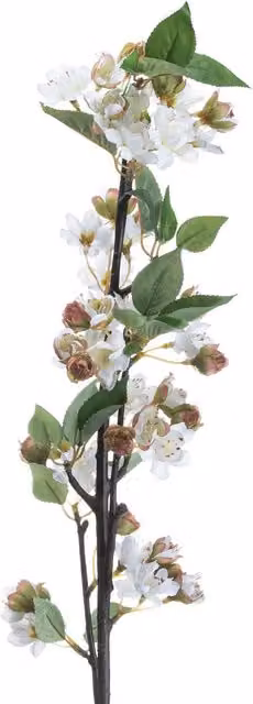 Love Lace English Blossom Branch Artificial Flower in Brown, White and Pink – 1